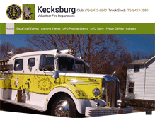 Tablet Screenshot of kecksburgvfd.com